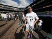 Retired Colorado Rockies first baseman Todd Helton (17) said adjusting to retired life was a daunting and overwhelming adjustment initially. “It was hardest thing I’ve ever done in my life,” Helton shared.