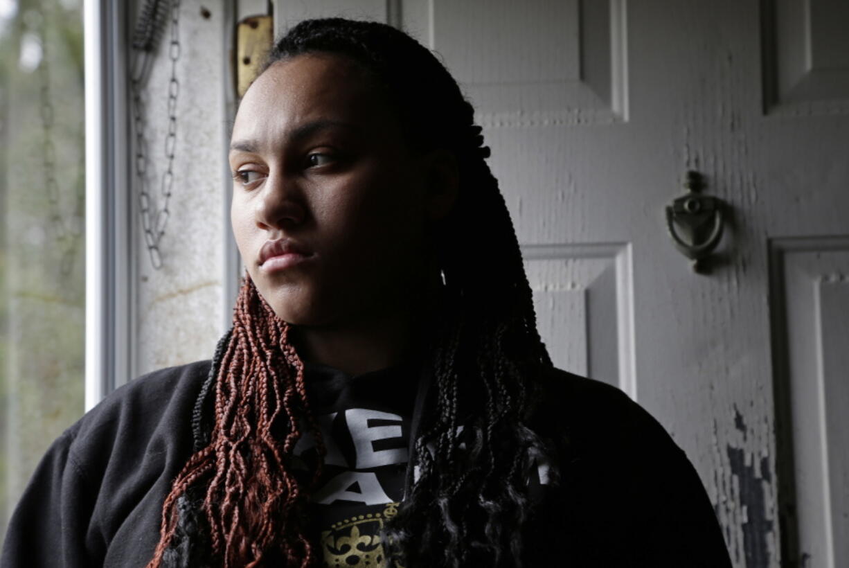 Leandra Mulla at her home in Tabor City, N.C. As a high school freshman in 2014, Mulla told Army investigators her ex-boyfriend dragged her to a secluded area of their base in Germany and sexually assaulted her. Four years later, she still wonders what came of her report.