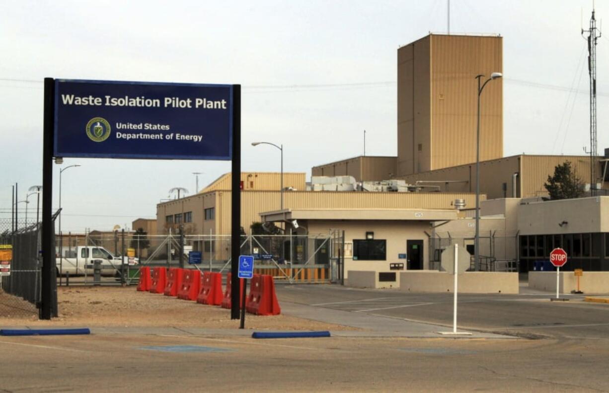 FILE - This March 6, 2014 file photo shows the idled Waste Isolation Pilot Plant, the nation’s only underground nuclear waste repository, near Carlsbad, N.M. The U.S. Department of Energy has commissioned a national group of scientists to study the viability of diluting surplus weapons-grade plutonium and storing it permanently at the federal government’s underground repository in southern New Mexico. A committee of The National Academies of Sciences, Engineering and Medicine has been tasked with evaluating the storage potential at the Waste Isolation Pilot Plant.