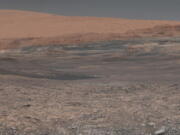 This image provided by NASA, assembled from a series of January 2018 photos made by the Mars Curiosity rover, shows an uphill view of Mount Sharp, which Curiosity has been climbing. Spanning the center of the image is an area with clay-bearing rocks that scientists are eager to explore; it could shed additional light on the role of water in creating Mount Sharp. On Thursday, March 2, 2018, NASA’s Mars rover Curiosity marked 2,000 days on the red planet by Martian standards. A Martian sol, or solar day, is equivalent to 24 hours, 39 minutes and 35 seconds. So 2,000 days on Mars equal 2,055 days here on Earth.