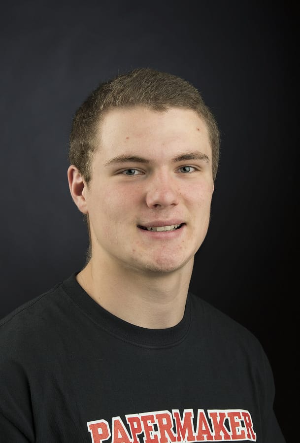 Jack Colletto of Camas High School is our All-Region football player of the year, as pictured at The Columbian on Tuesday afternoon, Dec. 6, 2016.