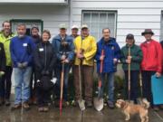 Old Evergreen Highway: Rotarians from three local clubs — Vancouver, Three Creeks and Metro Sunset — planted 182 trees and shrubs at Columbia Springs across two weekends in March.