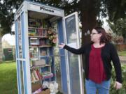 Tori LaDeane and her family put a blessing booth on their front lawn in January, allowing people to stop by to take out or swap books and other items, like snacks, toiletries and clothes. On Monday, a couple stopped by and nearly emptied out the booth, but in less than a day, LaDeane’s neighbors have started re-stocking the booth.