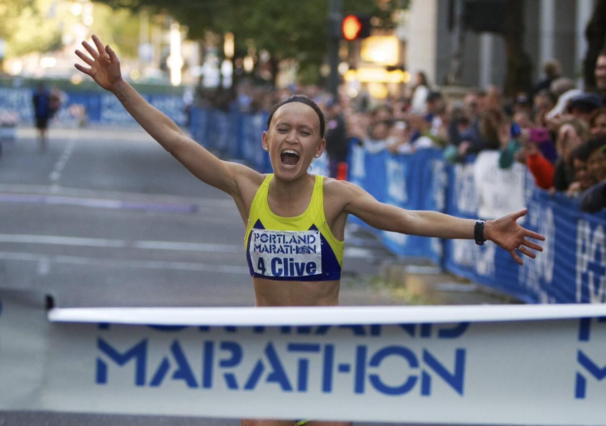 Colleen Little of Lake Oswego, Ore., wins the women's division of the 2012 Portland Marathon in Portland, Ore. After a tumultuous 2017, there will be no 2018 for the Portland Marathon. In an open letter submitted to Mayor Ted Wheeler's office, the Portland Marathon board of directors announced Friday, April 27, 2018, that it had started the process of dissolving the organization. (Randy L.