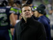 Seahawks general manager John Schneider has a goal of remaining competitive while refreshing a roster. Ted S.