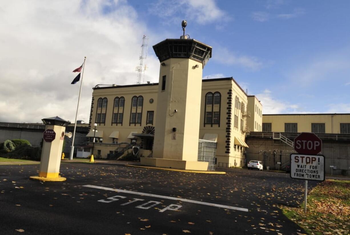 This Nov. 18, 2011, photo, shows the Oregon State Penitentiary, in Salem, Ore. Disability rights leaders say men incarcerated in the behavioral health unit at the Oregon State Penitentiary spent nearly 23 hours a day confined to small cells last year.