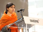 Malala Yousafzai speaks during the Bill and Melinda Gates foundation’s Goalkeepers 2017 at Jazz at Lincoln Center on Sept. 20, 2017 in New York City. Yousafzai made her first visit to Pakistan since she was shot in 2012 this week.