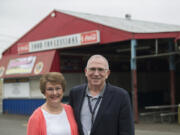 Mary Ann and John Morrison, shown here at the Clark County Fairgrounds, are the grand marshals of this year’s Hazel Dell Parade of Bands. This year is the 150th anniversary of the fair, where John Morrison is CEO.