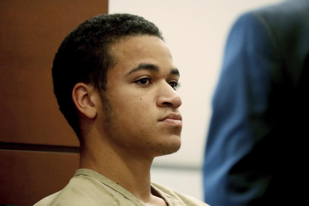 Zachary Cruz, brother of Nikolas Cruz who’s accused of killing 17 students and staff members at the school Feb. 14, appears in court in Fort Lauderdale, Fla. Zachary Cruz has been arrested for violating the terms of his probation, and was booked into the Palm Beach County jail, Tuesday, May 1, 2018.