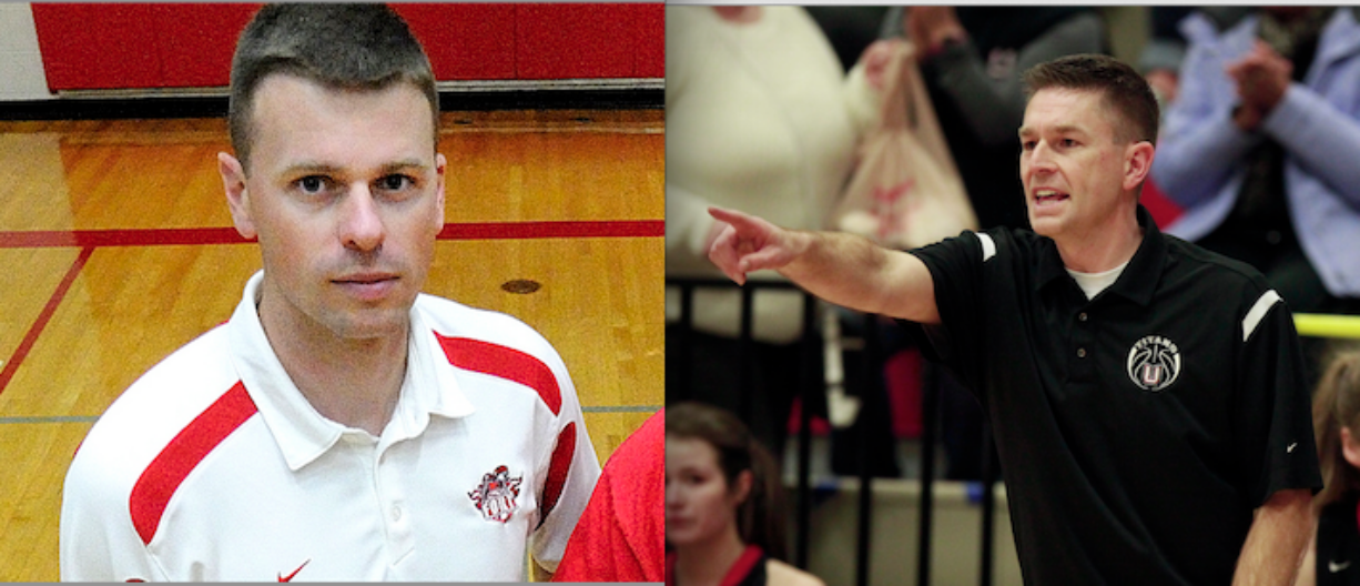 Scott Thompson, left, is the new girls basketball coach at Camas High. Gary Mills, right, is the new girls basketball coach at Union High.