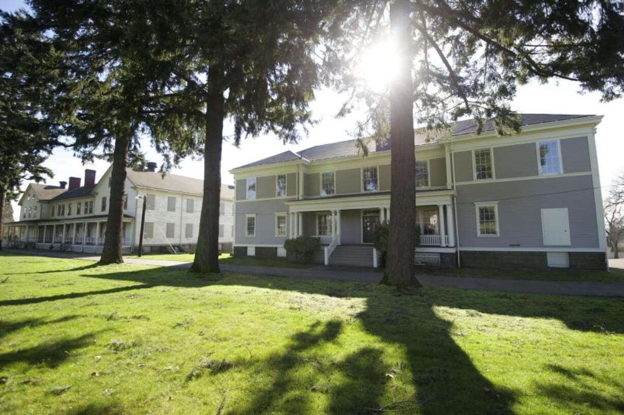 Former Army buildings acquired by the Fort Vancouver National Historic Site in 2012 are being renovated as a public-service campus, including two-story structures known as the “front row.” One of the historic Vancouver Barracks buildings is the Gifford Pinchot National Forest headquarters, and the National Park Service is looking to move the San Francisco regional office to Fort Vancouver.