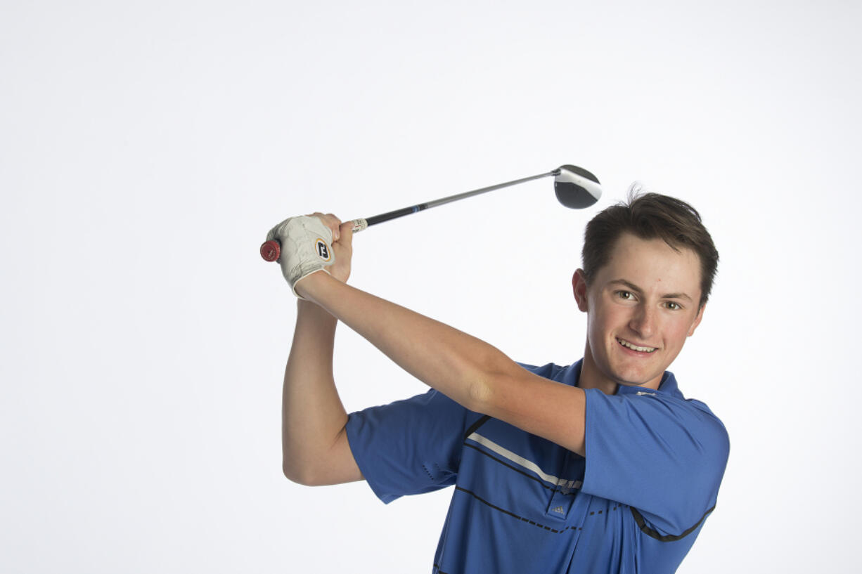 Graham Moody of Mountain View High School is the All-Region boys golfer of the year, as seen at The Columbian on Friday morning, June 1, 2018.