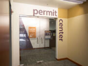 The Clark County Permit Center entrance.