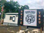 Paper Tiger Coffee Roasters’ kiosk was formerly home to Pines Coffee, which now has a full-sized shop at The Mill shopping center.