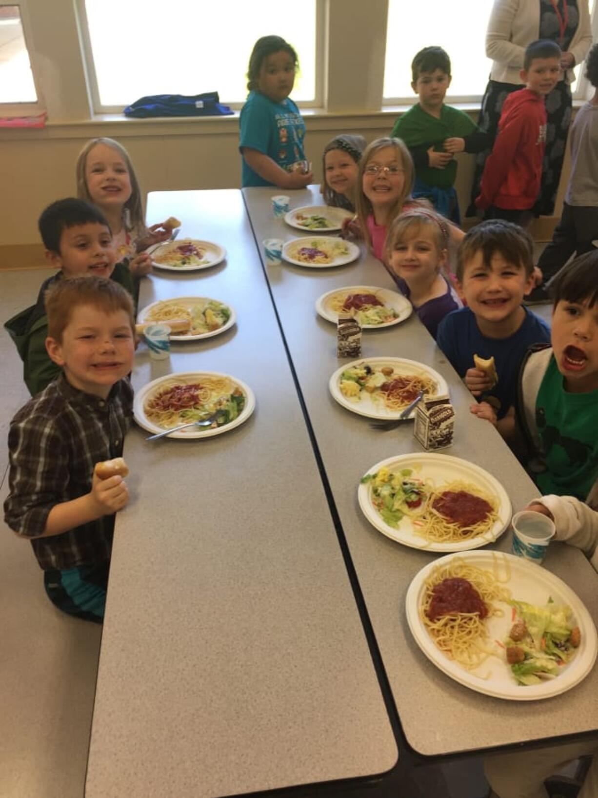 Washougal: Hathaway Elementary School students raised the most of any class in the school’s fundraiser for the Leukemia & Lymphoma Society, and received an Olive Garden lunch to celebrate.