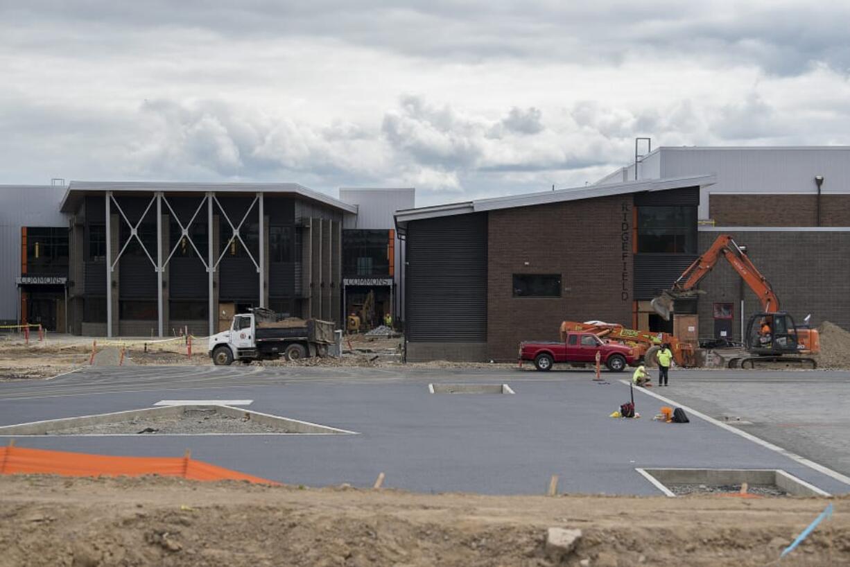 Construction continues on the new campus set to open in the Ridgefield School District in August after being largely funded from a $78 million bond in 2017.
