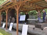 The Rashford Steam Donkey, sitting atop its sled, will remain at the North Clark Historical Museum in Amboy following a decadeslong project.