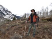 David Inouye in Gothic, Colo., on May 1. More than 40 years ago, the biologist started studying when wildflowers, birds, insects first appeared each spring on this mountain.