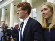 Rep. Joe Kennedy III, D-Mass, arrives for the Celebration of the Life of Robert F. Kennedy at Arlington National Cemetery in Arlington, Wednesday, June 6, 2018. This is the 50th anniversary of Kennedy's death.