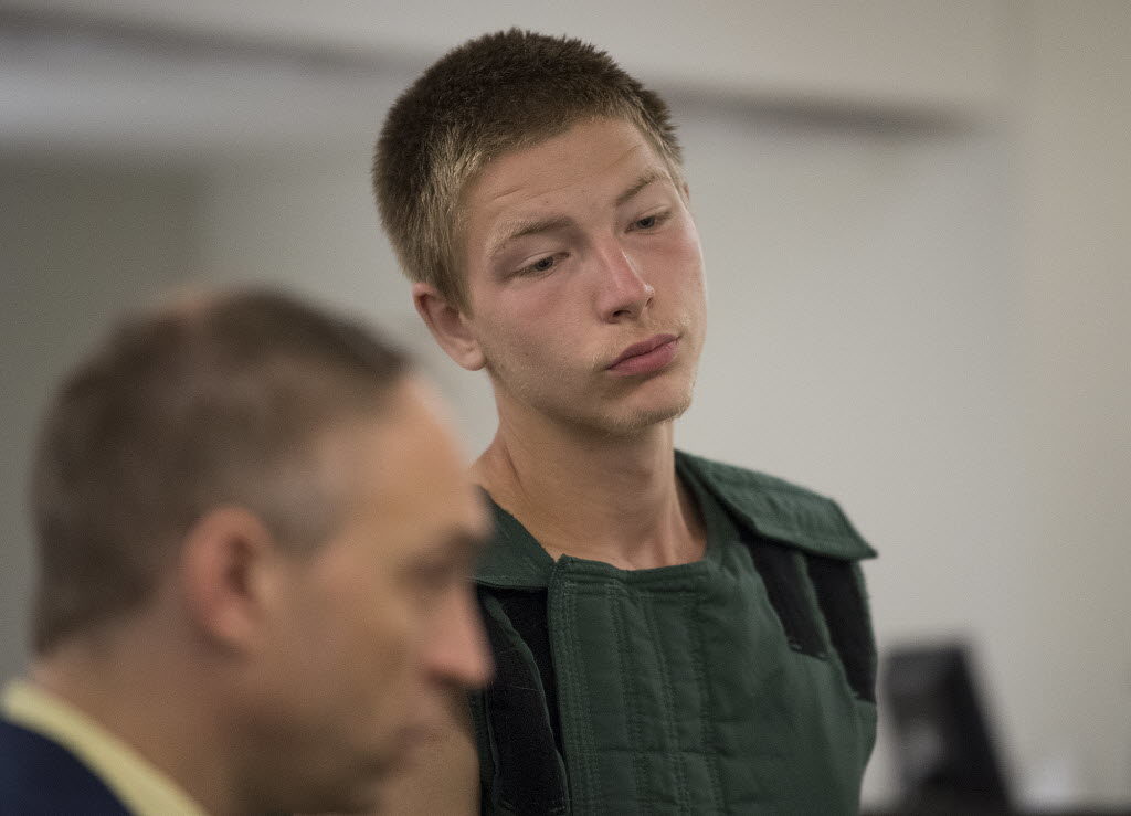 Hayden Alan Richard Brewer makes a first appearance in Clark County Superior Court on suspicion of first degree attempted murder, arson and robbery June 12, 2018.