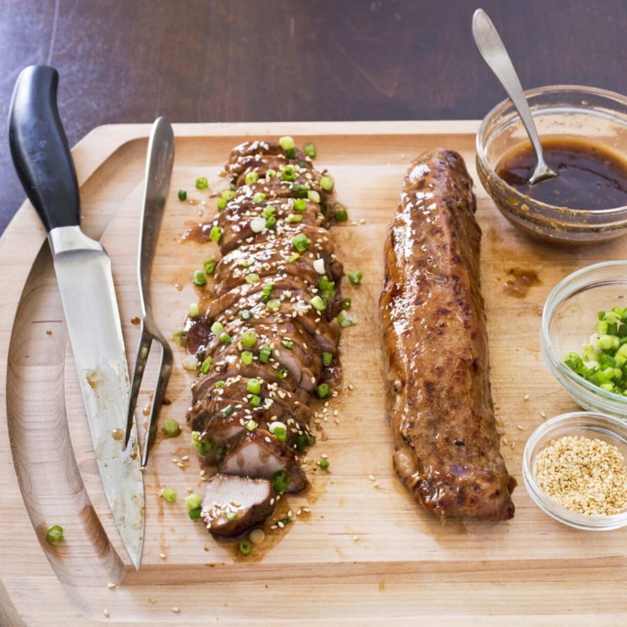 Tteriyaki pork tenderloin in Brookline, Mass.