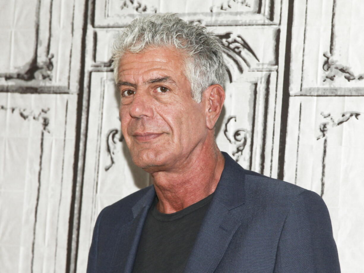 Anthony Bourdain participates in the BUILD Speaker Series to discuss the online film series “Raw Craft” on Nov. 2, 2016, at AOL Studios in New York. Bourdain was found dead in his hotel room in France on Friday, while working on his CNN series on culinary traditions around the world.