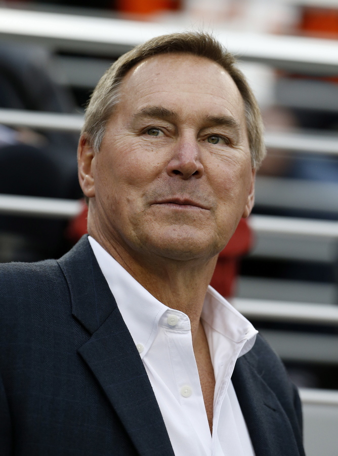 Former San Francisco 49ers wide receiver Dwight Clark in 2015.