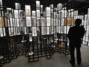 A visitor examines a display at the Polish Vodka Museum, a new museum that will open next week, in Warsaw, Poland, Wednesday, June 6, 2018. The museum is devoted solely to Polish vodka, a national tradition of more than 500 years and one of the country’s best-known exports.