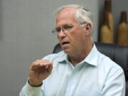 Clark County Council Chair Marc Boldt speaks to The Columbian's Editorial Board on July 3.