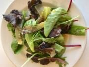 Mesclun salad from Millennium Farms with a home made vinaigrette Rachel Pinsky