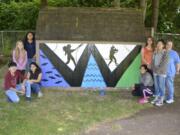 Washougal: Jemtegaard Middle School students finished a mural at Lower Hathaway Park that was left undone for two years after originally being started by some Clark College students.