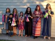 Clark County: A group of 4-H rabbit breeders from Clark County participated in the Washington State Rabbit Breeders Association Youth Royalty Contest. From left: Montanna Coss, Talon Coss, Aquoia Coss, Cheyenne Coss, Kate Bias, Makenna Conner and Ella Konency.