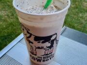 A cookies and cream milkshake from the Clark County Dairy Women booth at the Clark County Fair