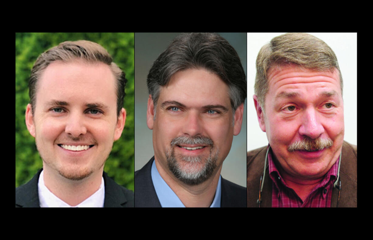 20th District House candidates, from left, Democrat Brennan Bailey, incumbent Rep.