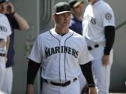 The Seattle Mariners have given manager Scott Servais a multiyear contract extension with the club in position to potentially end the longest current playoff drought in the four major pro sports. Seattle announced the extension for Servais on Friday, July 20, 2018. (AP Photo/Ted S.