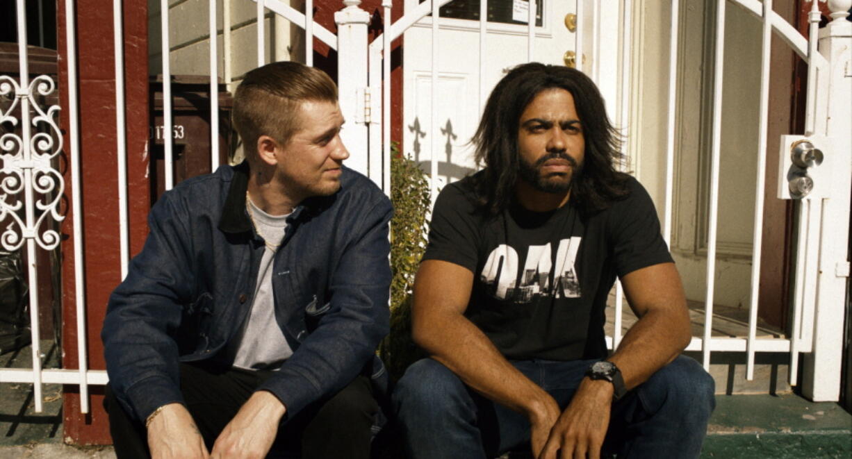 Rafael Casal, left, and Daveed Diggs in “Blindspotting.” Lionsgate