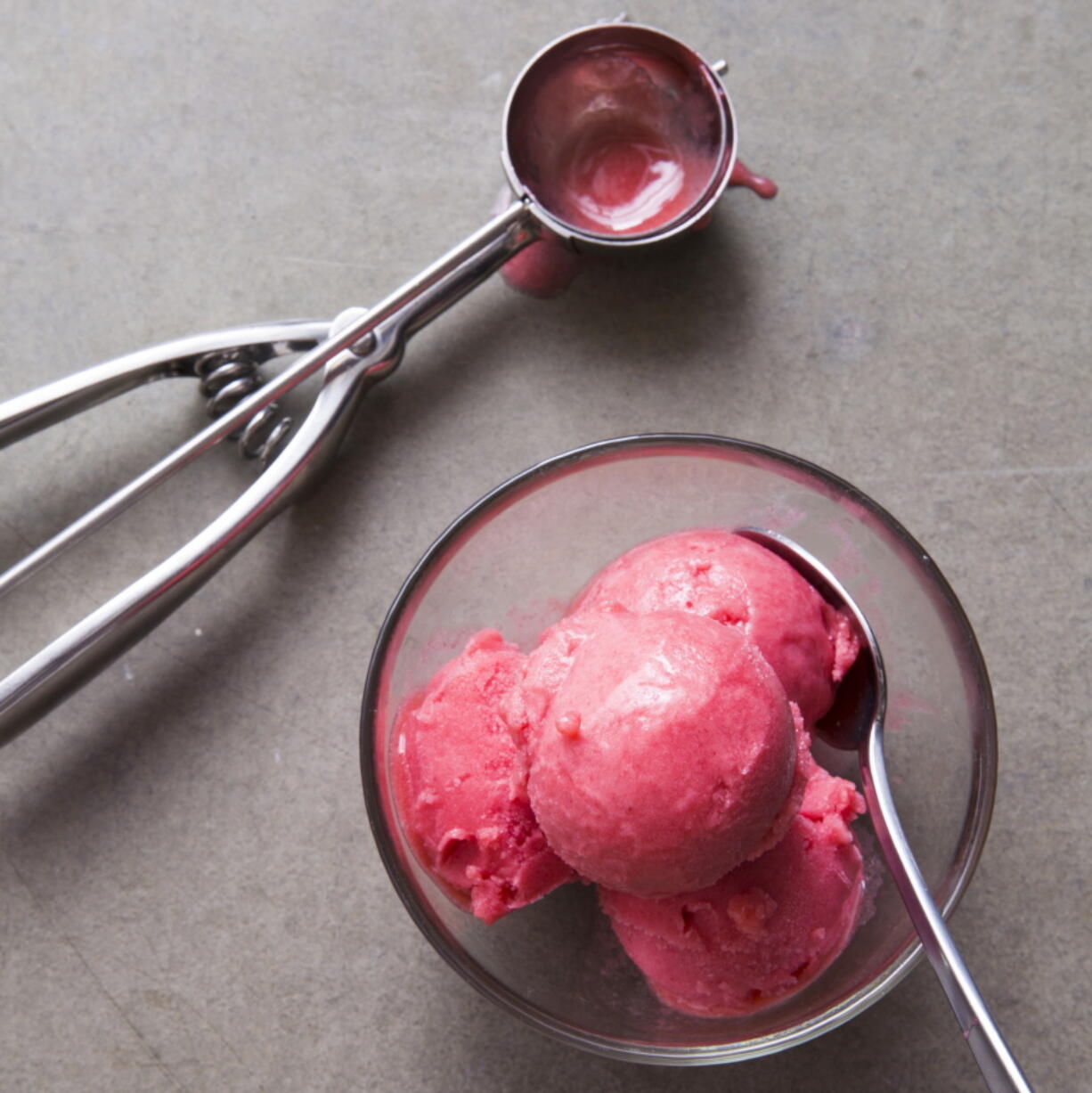 Raspberry Sorbet (Steve Klise/America’s Test Kitchen via AP)