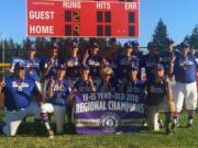 The KWRL Centerfield Roosters won the 13-15 year-old Babe Ruth Pacific Northwest Regional on Saturday, July 28, 2018, to advance to the World Series in Longview.