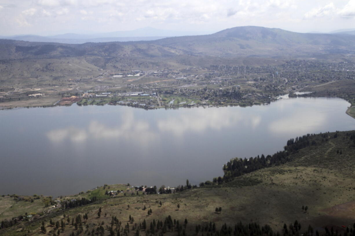 Klamath Falls, Ore., on the far side of Upper Klamath Lake on May 7, 2013.