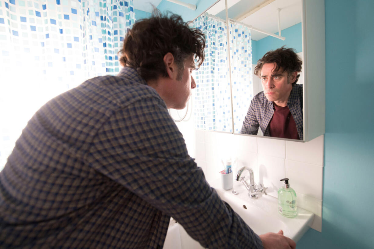 Stephen Mangan in the BritBox comedy “Bliss.” Big Talk Productions