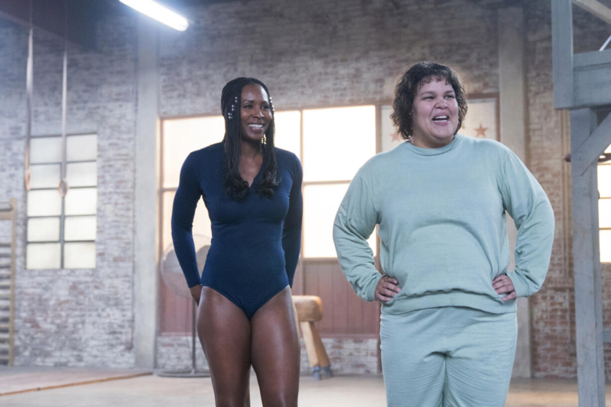 Sydelle Noel and Britney Young in “GLOW.” MUST CREDIT: Erica Parise, Netflix