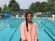 Mountain View swimmer Sruthi Ravi hopes to reach the state meet for a fourth straight year. But the senior also has a busy life outside of the pool. She’s a straight-A student with hopes of studying pre-med in college.