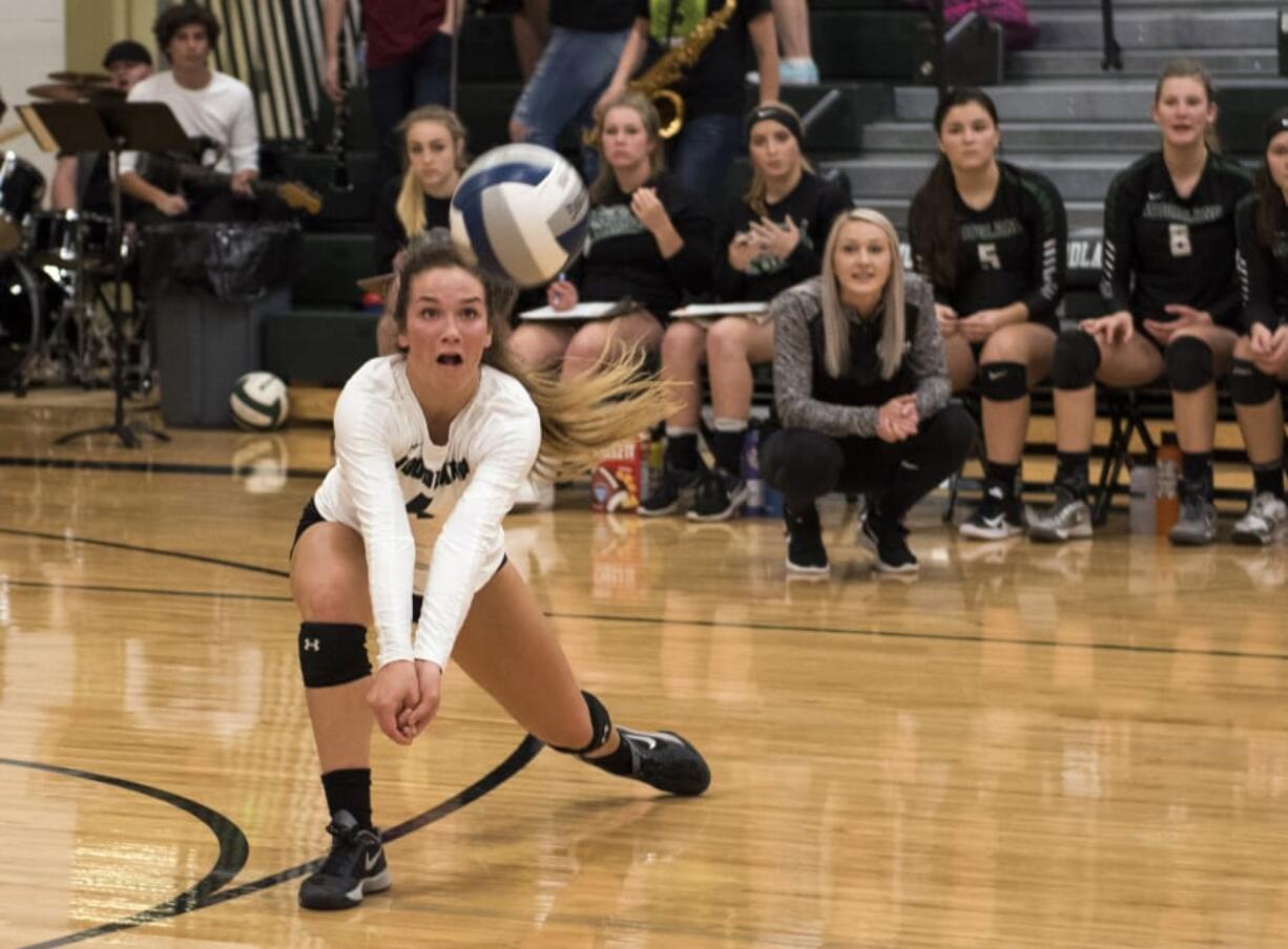 Woodland’s Elyse Booker, the reigning 2A GSHL player of the year, already owns the school’s all-time digs record.