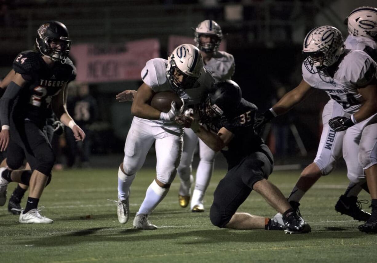 Skyview and Battle Ground, playing here last year, both missed out on the state football playoffs in recent years after finishing third in the 4A Greater St. Helens League.