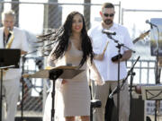 Arlyn Montas of the band Conjunto Alegre performs at the 2017 ¡Viva Vancouver! — the first-ever Latino festival in Vancouver.