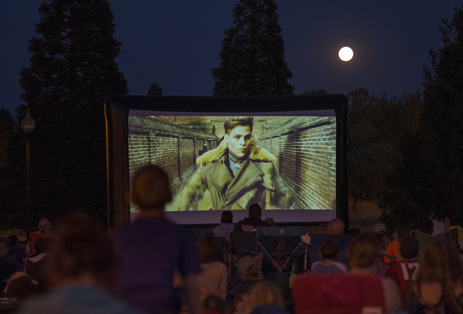 A full moon glows overhead July 27 as families pack Columbia Tech Center Park to watch the movie “Wonder Woman” underneath the stars. The film, which was free, was part of the Movies in the Park series hosted by the city of Vancouver.