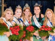 La Center: The new Miss Teen La Center Court, from left: Princess Sierra House, Princess Grace Nolan, Queen Sara Baldwin, Princess Danielle Gawronski and Princess Keira Crocker.