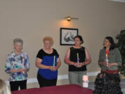 Hazel Dell: The new officers in the Columbia Mothers of Twins Club, from left: Dixie Fuller, secretary, Peggy Sedwick, vice president, Shannon Young, president, Joyce Vierck, treasurer.