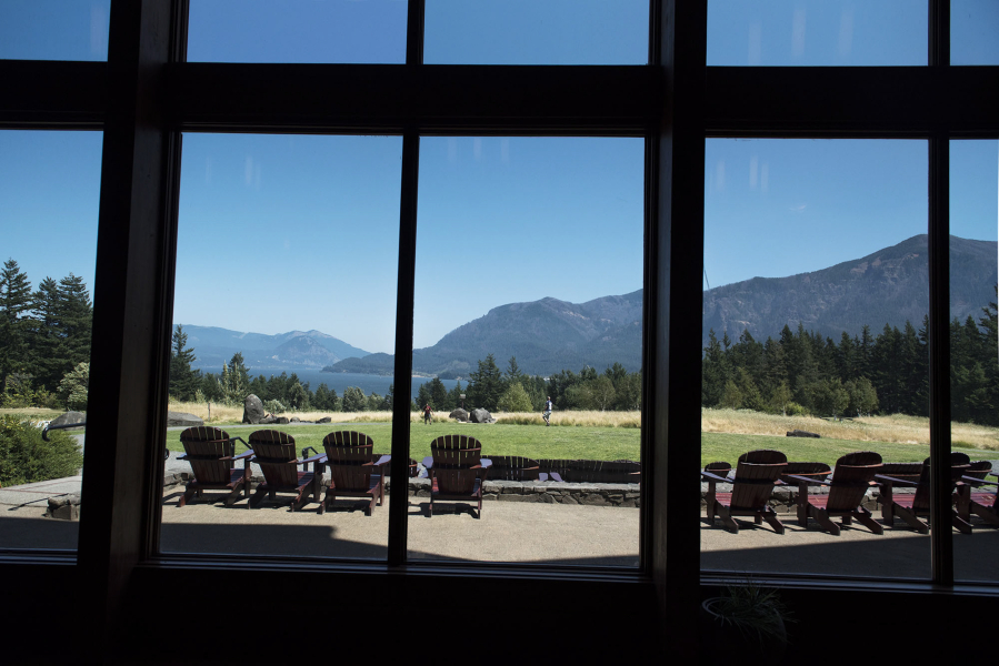 The view from the Skamania Lodge’s Gorge Room in August of 2018.