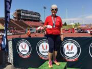 Battle Ground: Janice Bradley, 80, of Battle Ground scored six medals while competing in the USA Track and Field Masters competition.